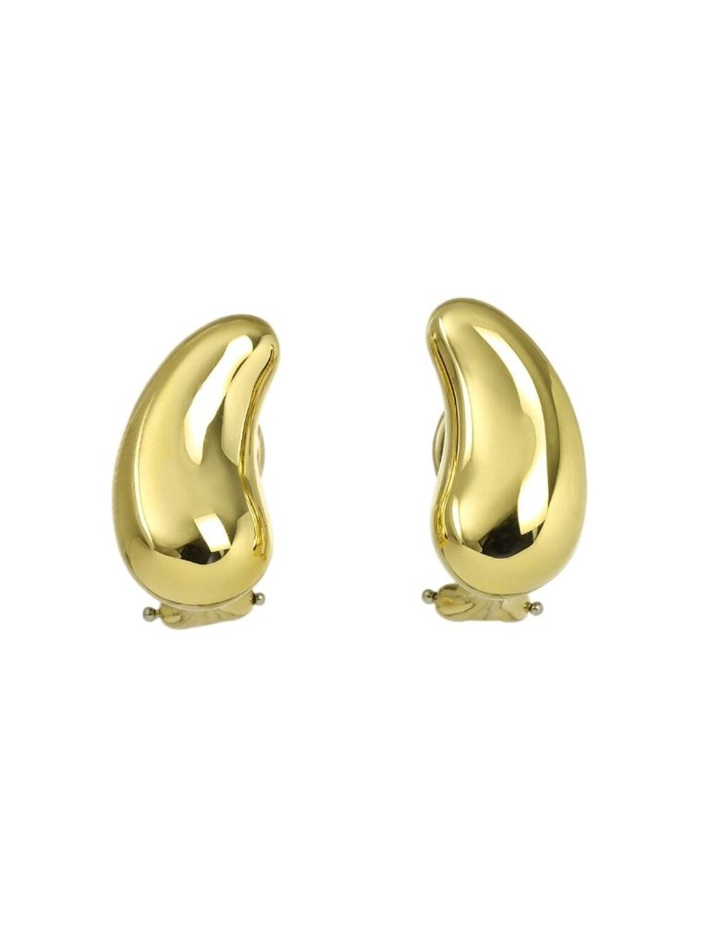 Tiffany & Co Teardrop Earrings 18k Yellow Gold 750 Clip